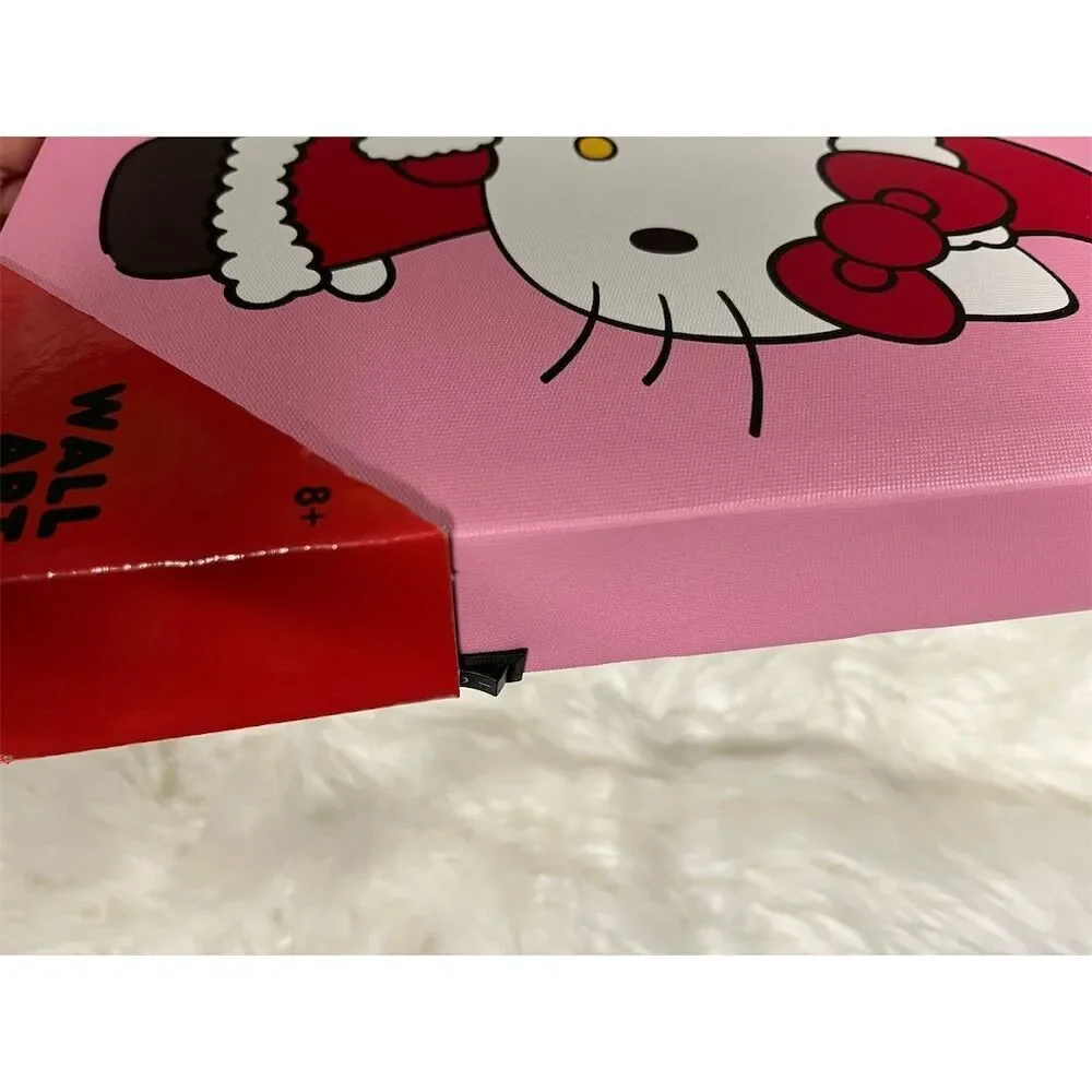 🆕 Hello Kitty Christmas Light Up Wall Art - Happy Holidays Battery Operated